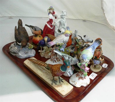 Lot 29 - A tray of ceramic ornaments including Royal Doulton, Hummel and Beswick