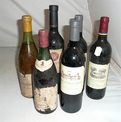 Lot 41 - Six bottles of wine; Chataeu Peyre-Lebade 1999 Haut-Medoc; Primus Vertmonte 2000 Merlot;...