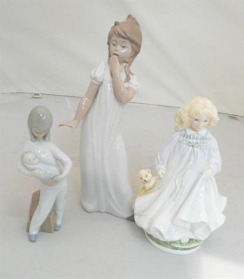 Lot 49 - Two Nao figures and Royal Doulton figure, Hope HN 3061