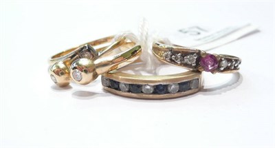 Lot 57 - Four assorted dress rings