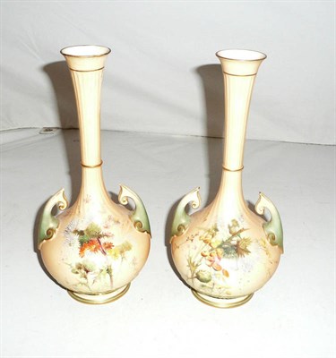 Lot 104 - A pair of Royal Worcester vases (a.f.)