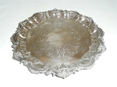 Lot 155 - Silver salver, Chester, approx 18 oz