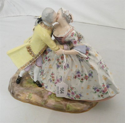 Lot 164 - Late 19th Century Meissen figural group including 'No 578' of a dancing group