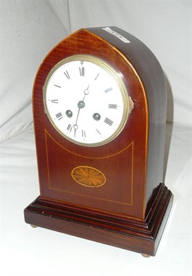 Lot 171 - An inlaid striking mantel clock