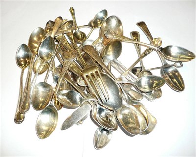 Lot 174 - A quantity of silver spoons etc.