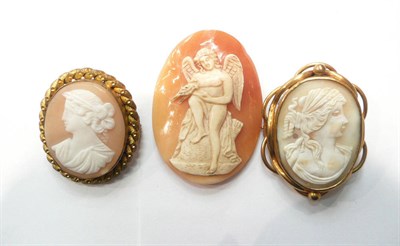 Lot 185 - Three cameos