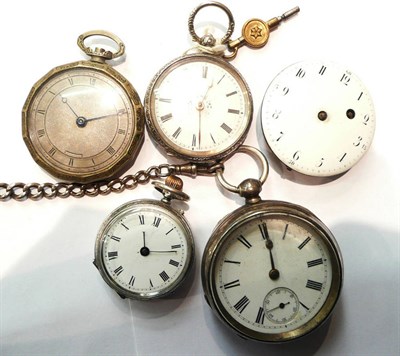 Lot 193 - Five pocket watches