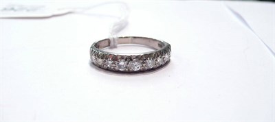 Lot 226 - A diamond half eternity ring