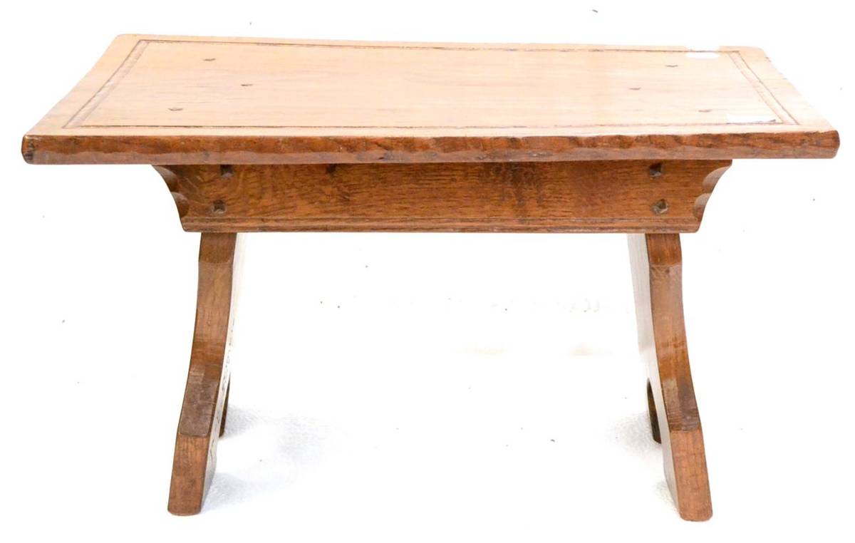 Lot 553 - A Jack Grimble of Cromer Oak Coffee Table, the rectangular top with dowelled peg exposed...