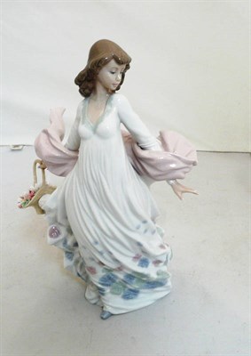 Lot 236 - Lladro figure of a girl with a flower basket