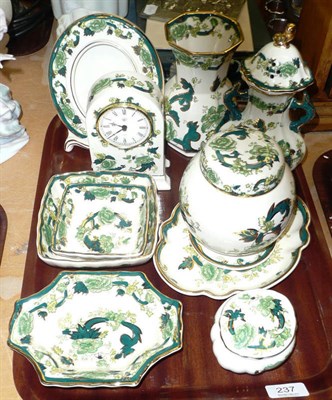 Lot 237 - Tray of Masons chartreuse pattern China