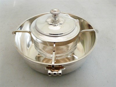 Lot 249 - A Christofle of France plated circular stand with dish