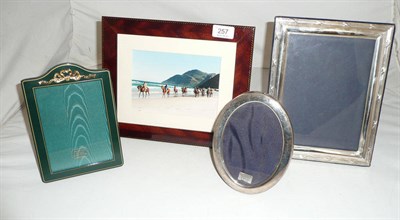 Lot 257 - A Silver mounted photo frame and three others