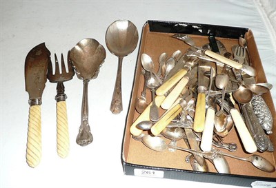 Lot 261 - A quantity of plate flatware