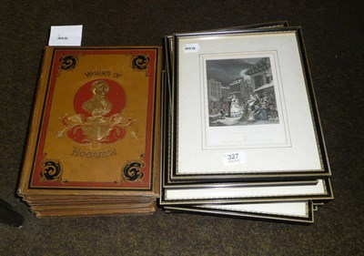 Lot 327 - Six Volumes 'Works of Hogarth' and ten framed prints after Hogarth