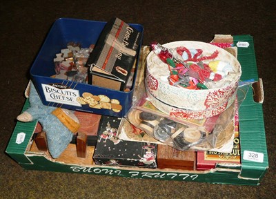 Lot 328 - A collection of toys - Easter, Christmas, printing blocks, etc