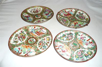 Lot 340 - Four Canton plates