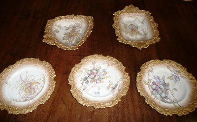 Lot 378 - Royal Doulton gilt decorated dessert service