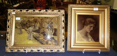 Lot 455 - Two gilt framed chrystoleums and a frame