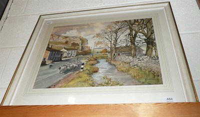 Lot 484 - L G Kersley, Kilnsley Crag, Yorkshire, Watercolour