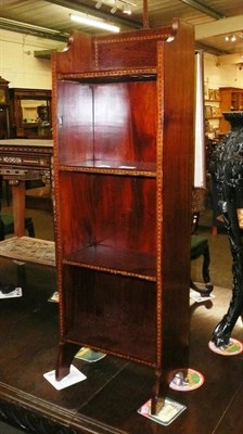 Lot 547 - Edwardian inlaid mahogany four tier bookcase