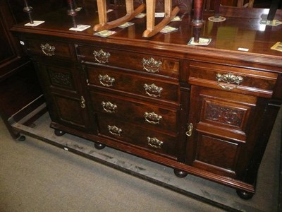 Lot 610 - Late Victorian carved sideboard