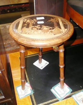 Lot 612 - Inlaid sorrento stool