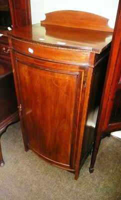 Lot 618 - Edwardian mahogany inlaid music cabinet