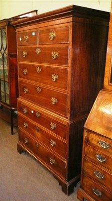 Lot 633 - George III chest on chest