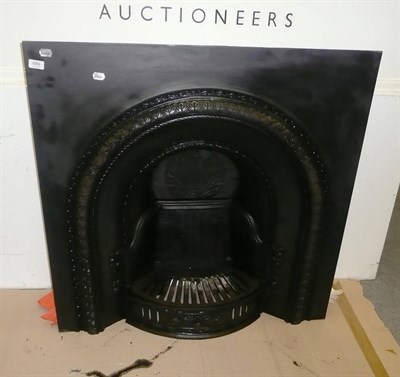 Lot 689 - Cast iron fireplace and grate