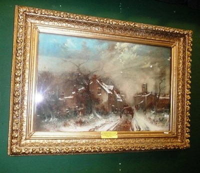 Lot 740 - George Sheffield Jnr (1839-1892). "A Winter's Tale" Signed and dated 1887, inscribed on a...