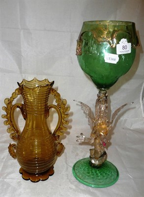 Lot 80 - Two Venetian vases