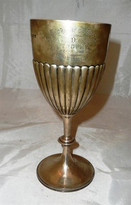 Lot 103 - Silver trophy cup 'Thornaby on Tees Chess and Draught Club'