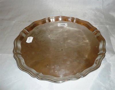 Lot 109 - A silver salver