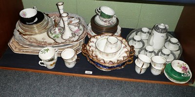 Lot 122 - Quantity of Adderley's meat plates, coffee set, bowls, etc