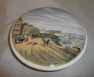 Lot 138 - A Pratt 'Nelson Crescent, Ramsgate' pot lid