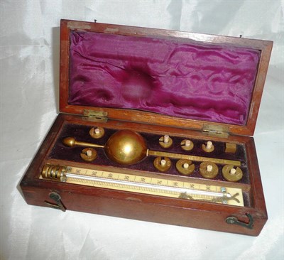 Lot 144 - Cased Sykes hydrometer