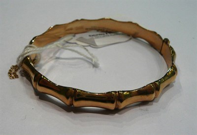 Lot 193 - 9ct gold hollow bangle