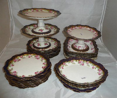 Lot 222 - Quantity of Adderley's dessert dishes and plates