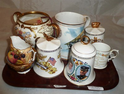 Lot 234 - An Aynsley 'Orchard Gold' milk jug and sugar bowl and a collection of Aynsley ceramics