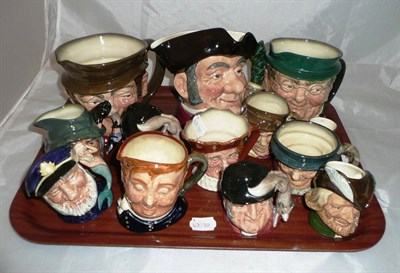 Lot 256 - Thirteen Doulton character jugs