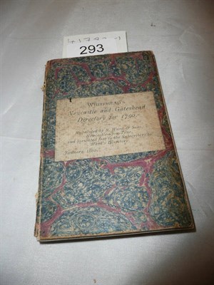 Lot 293 - Whitehead's Newcastle Directory for 1790