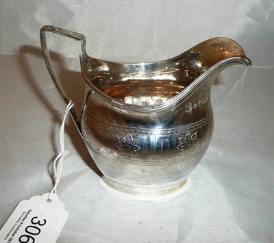 Lot 306 - Georgian silver cream jug