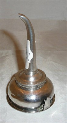 Lot 345 - Silver wine funnel