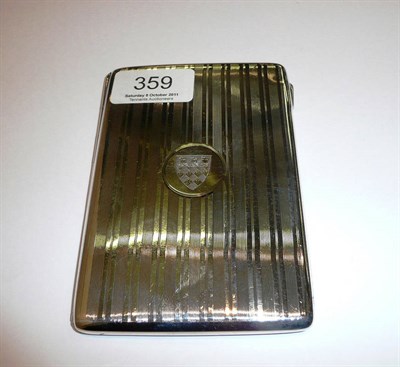 Lot 359 - Silver cigarette case