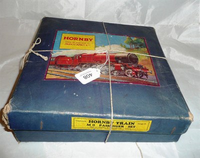 Lot 408 - Hornby O gauge train set boxed