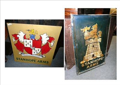 Lot 424 - Two 'Stanhope Arms' pub signs