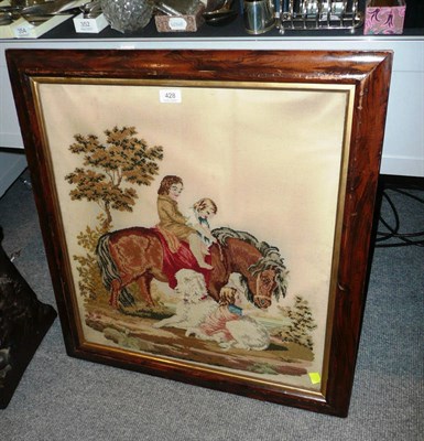 Lot 428 - A Victorian woolwork picture