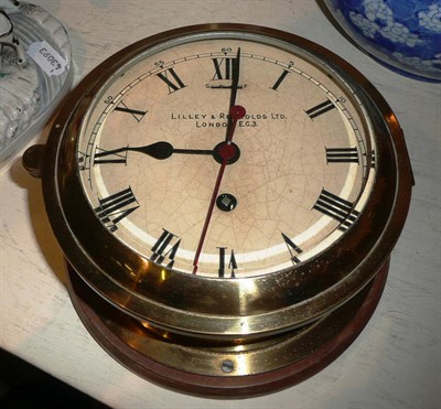 Lot 454 - A clock (from a yacht)