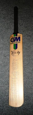 Lot 459 - A signed Gunn & Moore county cricket bat, pen signatures, with the 1978 England v Pakistan teams to